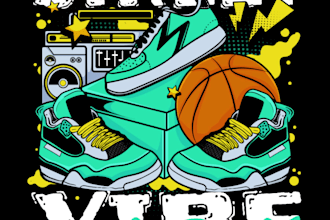 streetwear t shirt logo design and urban apparel graphic