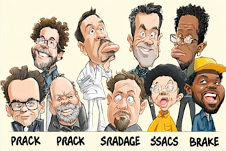 draw amazing cartoon caricature potrait for you