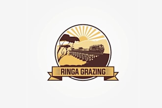 design sustainability heritage farming business logo