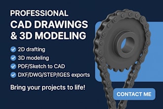 accurate cad drafting and three dimensional mechanical design