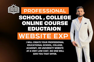 build a modern educational school, college, academy website