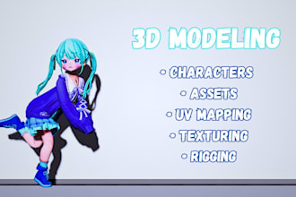 create 3d characters and assets