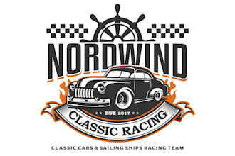 do awesome car racing logo