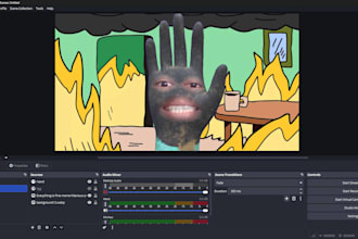 model and rig a 3d potato boss style avatar for obs