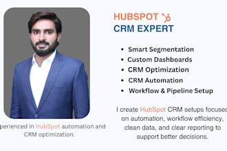be hubspot CRM specialist workflow optimization manager and reporting pro