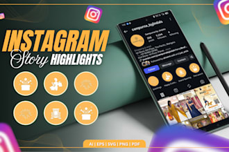 create custom instagram story highlights