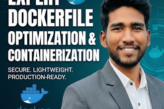 create optimized dockerfiles and containerize your application