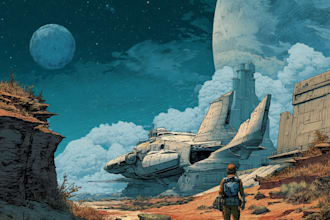 sci fi illustration and sci fi art