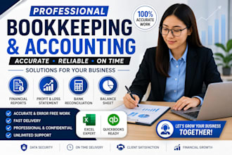 do bookkeeping, accounting, and financial reports
