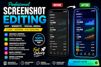 edit and enhance screenshots for apps, websites, and social media