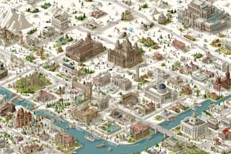 illustrate a map of your city, town or tourist destination