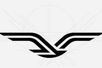 design a custom minimalistic professional logo for your buisness
