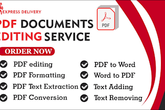 do pdf document formatting and file conversion services