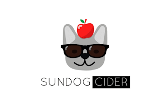 do sun dog new logo for a hard apple cider with solar power