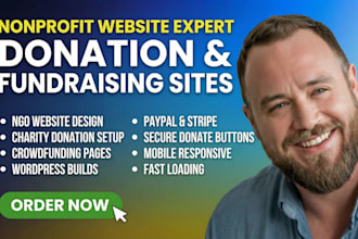 create nonprofit, ngo, charity, donation and crowdfunding websites that convert