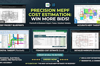 do mepf cost estimate quantity takeoffs using bluebeam or planswift