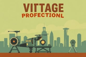make a vintage professional poster