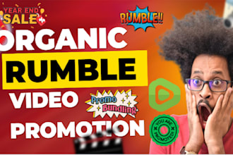 run organic rumble promotion, rumble followers, USA views for massive engagement