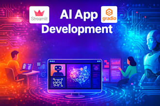 develop a streamlit or gradio ai app for your machine learning model
