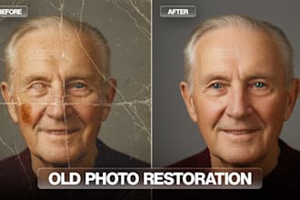 restore old photos with ai and manual retouch