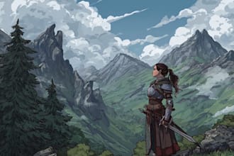 draw dnd character design and illustration
