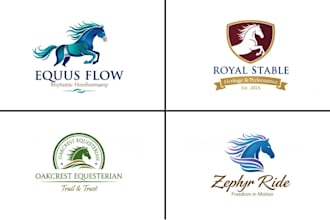 design equestrian equine horse dog animal pet farm logo or any graphic