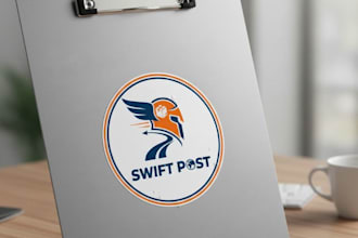 create a modern courier, logistics, or express delivery logo