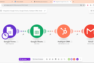 automate your workflows using makecom or integromat