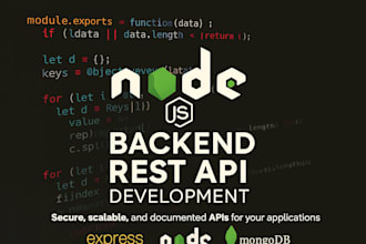 build nodejs backend rest apis with mongodb