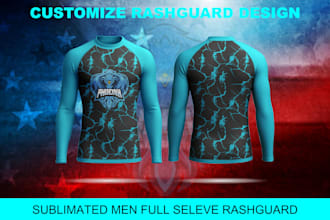 create unique sublimation rashguard designs for your brand