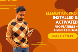 install and activate elementor pro with a paid license