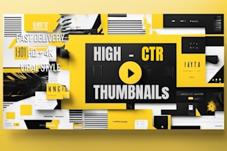 design high CTR youtube thumbnails that get more clicks