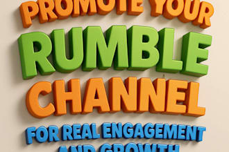 professionally promote your rumble channel for real engagement and growth