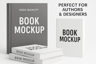 create  book mockups for stunning presentations