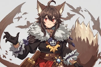 draw any oc, anime character, dnd, vtuber, nsfw furry art