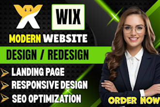 develop wix website design, wix website redesign, wix website development