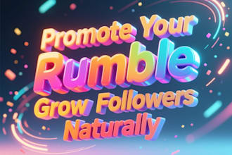 promote your rumble videos and grow your channel followers naturally