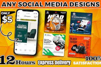 do meta facebook creative ads or intagram and tiktok social media posts designs