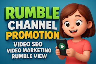 rumble channel promotion rumble promotion video SEO, video marketing rumble view