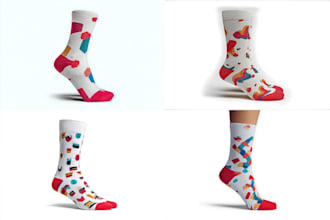 design custom and unique socks design