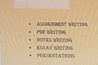 do your professional handwritten and typing assignments