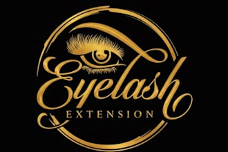 create an eyelash logo lash spa or beauty studio