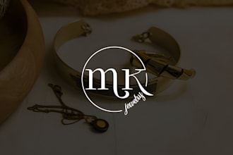 design an elegant wedding logo for monogram your event, invitation, or brand