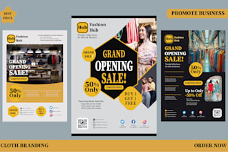 design modern flyer for fashion and clothing stores