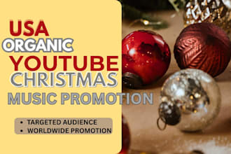 promote your organic USA christmas music on youtube