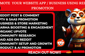 reddit post upvote comment thread for ecommerce website saas product promotion