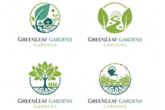 design agriculture, farm, lawn care, landscape, irrigation and natural logo