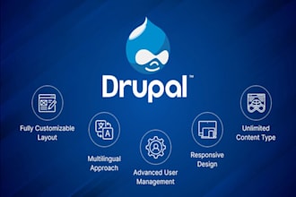 do web development with drupal, support and maintenance