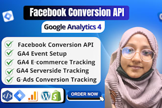 setup facebook capi and ga4 serverside ecommerce tracking by gtm