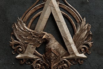 design a unique fantasy book novel series logo